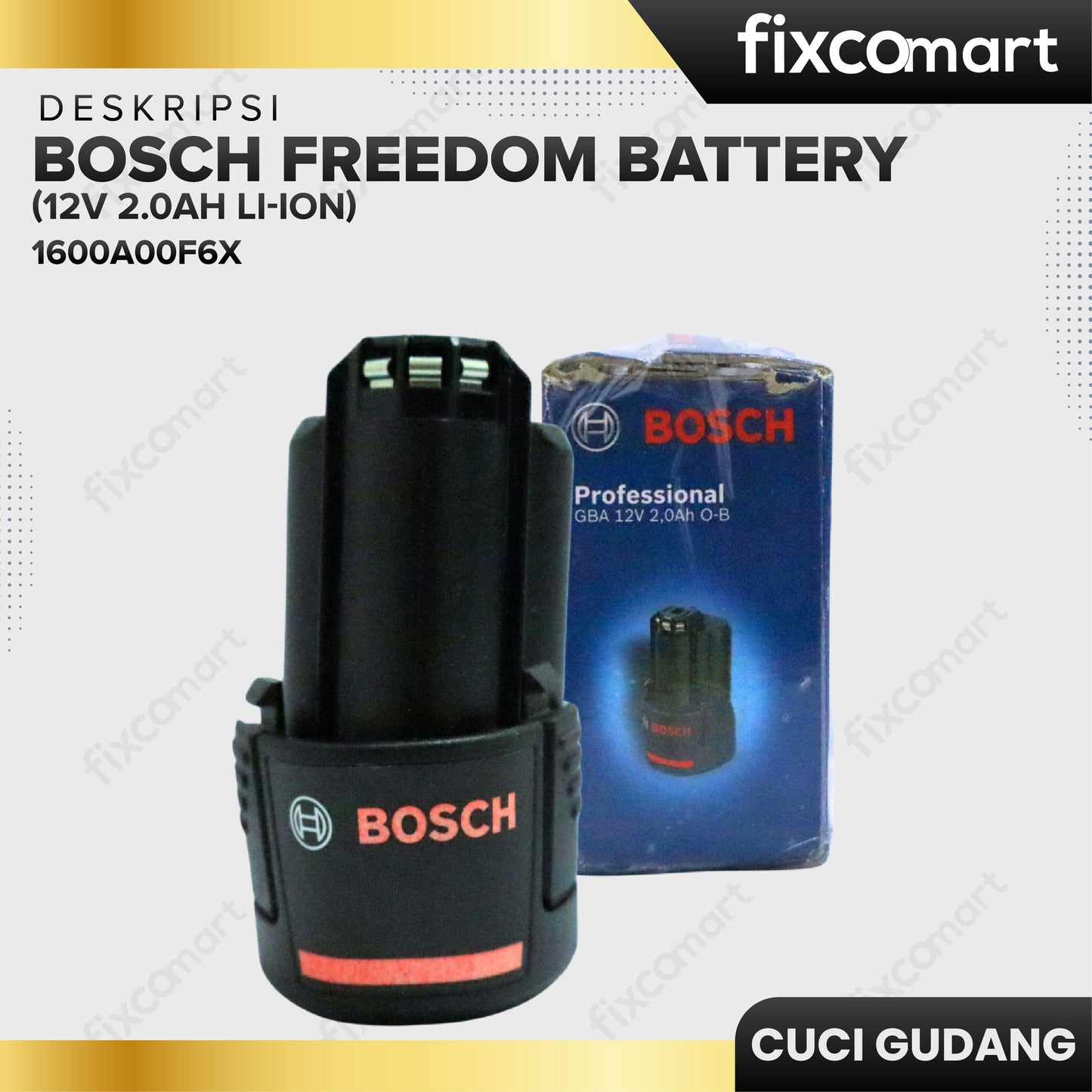 GARAGE SALE - BOSCH Freedom Battery (12V 2.0Ah LI-ION)