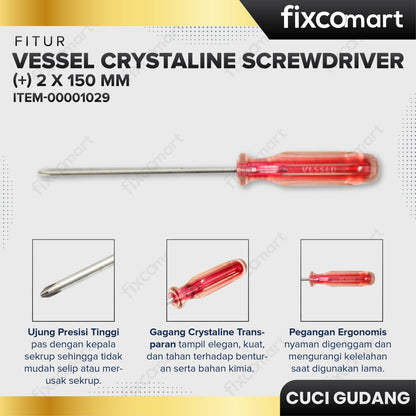 GARAGE SALE - Vessel Crystaline Screwdriver (+) 2 X 150 mm