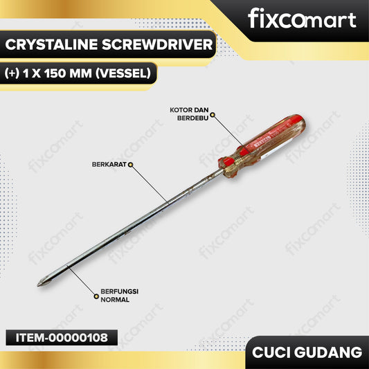GARAGE SALE - Vessel Crystaline Screwdriver (+) 1 X 150 mm
