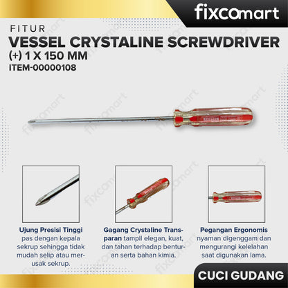 GARAGE SALE - Vessel Crystaline Screwdriver (+) 1 X 150 mm