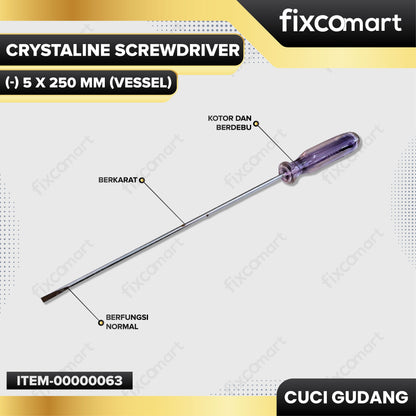 GARAGE SALE - Obeng Minus / Vessel 6300 5 x 250 mm / Obeng Kristal