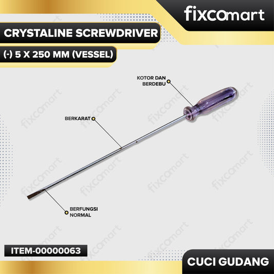 GARAGE SALE - Obeng Minus / Vessel 6300 5 x 250 mm / Obeng Kristal