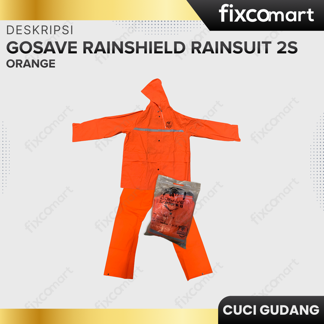 GARAGE SALE - Gosave Rainshield Rainsuit 2S Orange