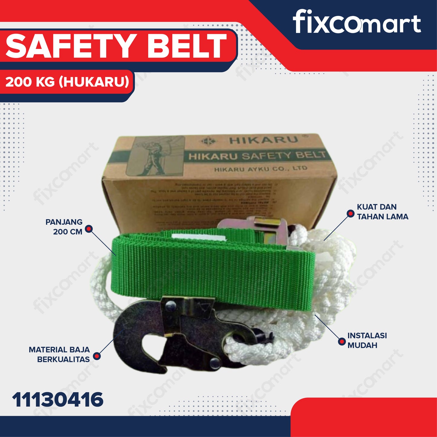 SAFETY BELT HIKARU Kapasitas 200 KG