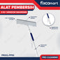 Fixcomart Alat Pembersih Kaca 3 in 1 Window Squeegee Telescopic - Alat Pel Kaca Semprotan Air Telescopic PROCL-FP53