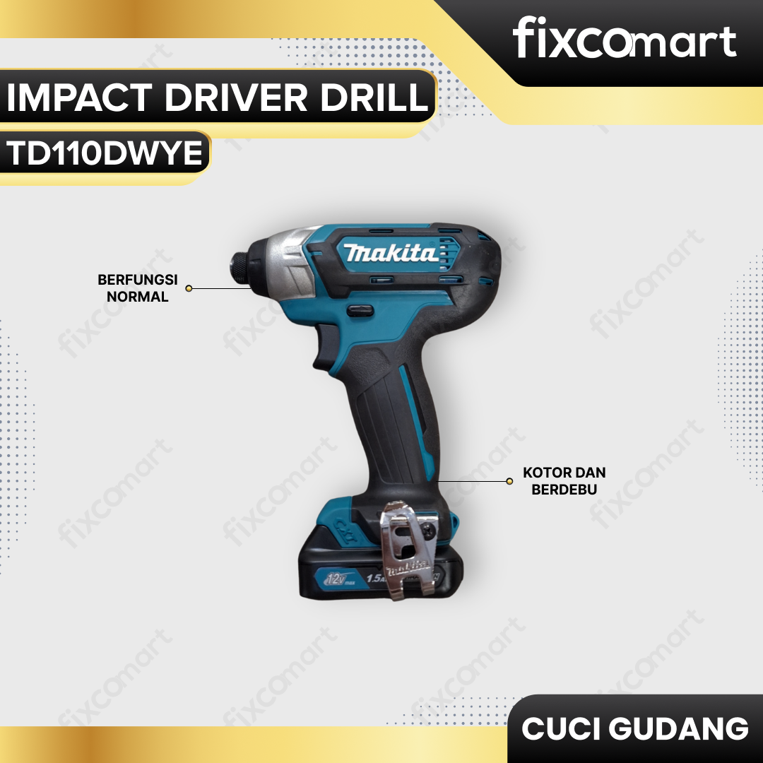 GARAGE SALE - Makita TD 110 DWYE Mesin Bor Impact / Impact Driver Drill