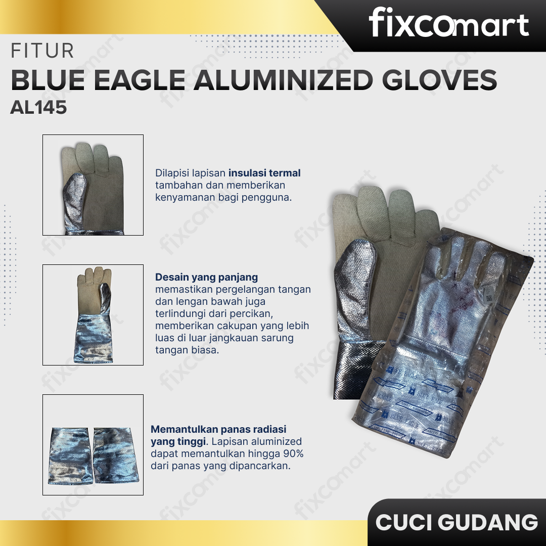 GARAGE SALE - BLUE EAGLE ALUMINIZED GLOVES AL145