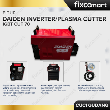 [PROMODS] Daiden Welding Inverter/Machine Plasma Cutter IGBT CUT 70
