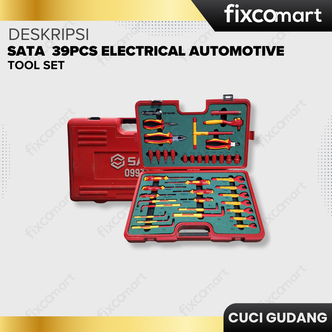 GARAGE SALE-SATA  39PCS ELECTRICAL AUTOMOTIVE TOOL SET