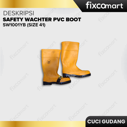 GARAGE SALE-SAFETY WACHTER PVC BOOT SW1001YB (SIZE 41)