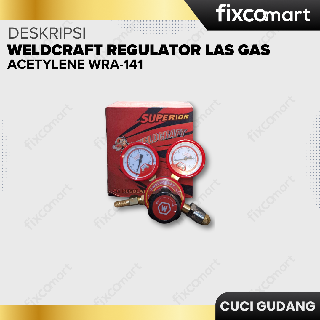 GARAGE SALE-Weldcraft Regulator Las Gas Acetylene/Regulator Las Karbit  Wra-141