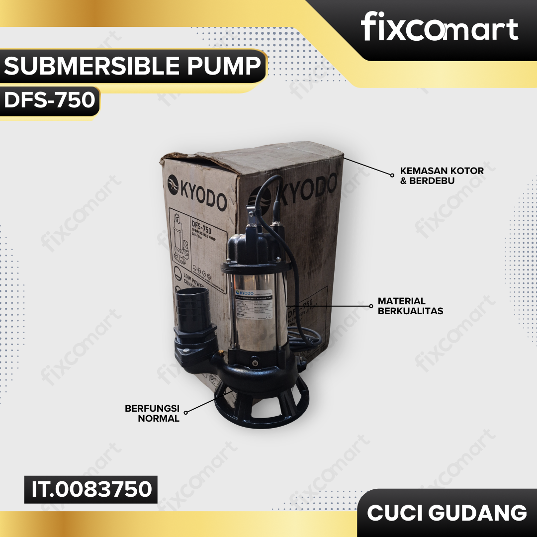 GARAGE SALE - Kyodo Submersible Pump / Pompa Celup DFS-750 (3 inch)