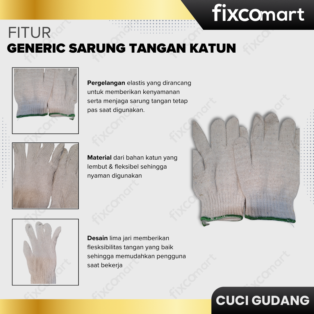 GARAGE SALE-GENERIC SARUNG TANGAN KATUN