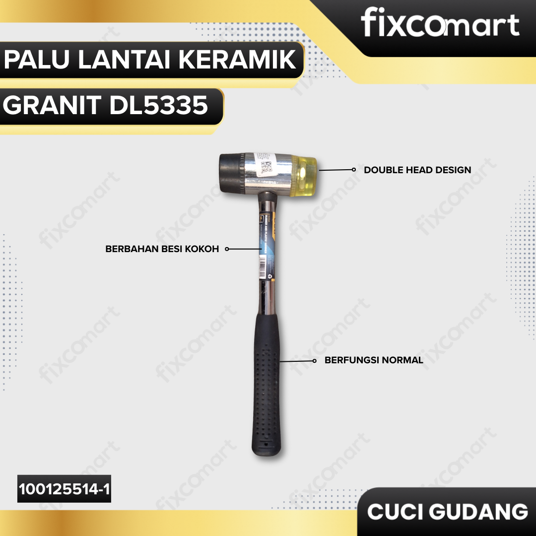 GARAGE SALE-Deli Palu karet Mini Deli Rubber Hammer Palu Lantai Keramik Granit DL5335 (1 PCS)