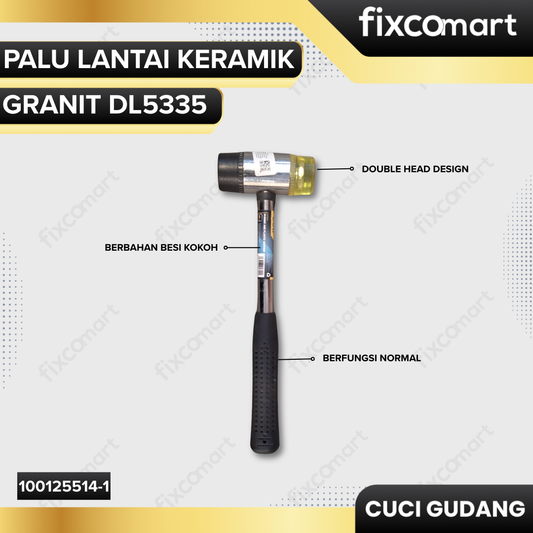 GARAGE SALE-Deli Palu karet Mini Deli Rubber Hammer Palu Lantai Keramik Granit DL5335 (1 PCS)
