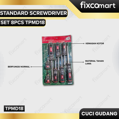 GARAGE SALE-KTC Standard Screwdriver Set 8Pcs TPMD18