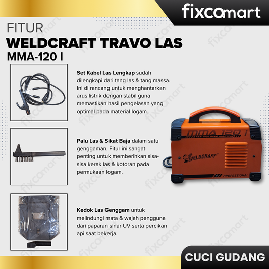 GARAGE SALE-Weldcraft Travo Las MMA-120 I
