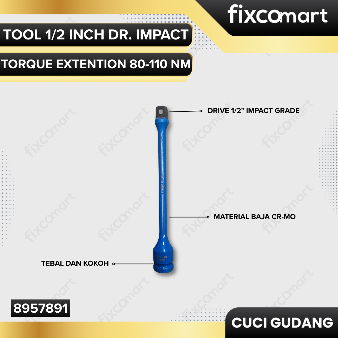 GARAGE SALE-AMERICAN TOOL 1/2 Inch DR. Impact Torque Extention 80-110 Nm