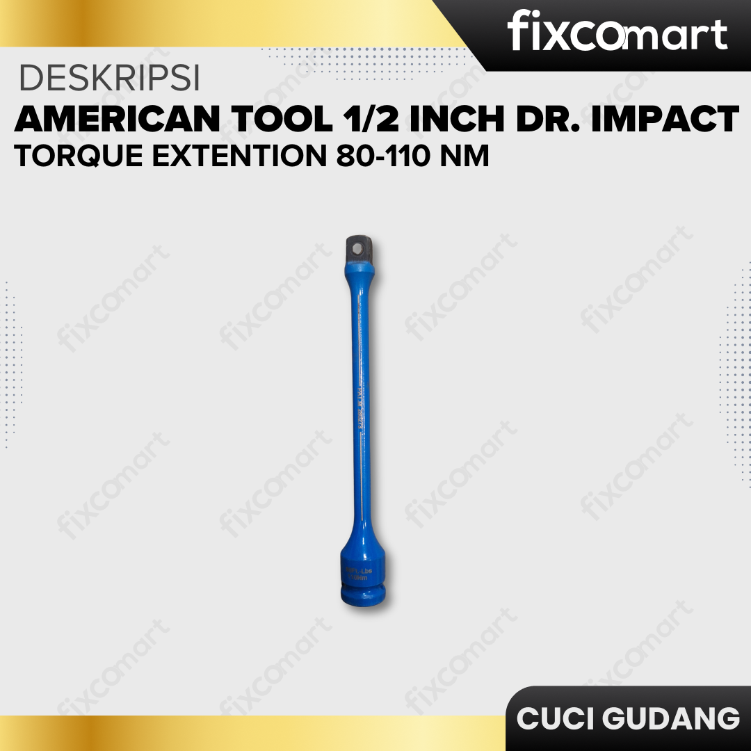 GARAGE SALE-AMERICAN TOOL 1/2 Inch DR. Impact Torque Extention 80-110 Nm