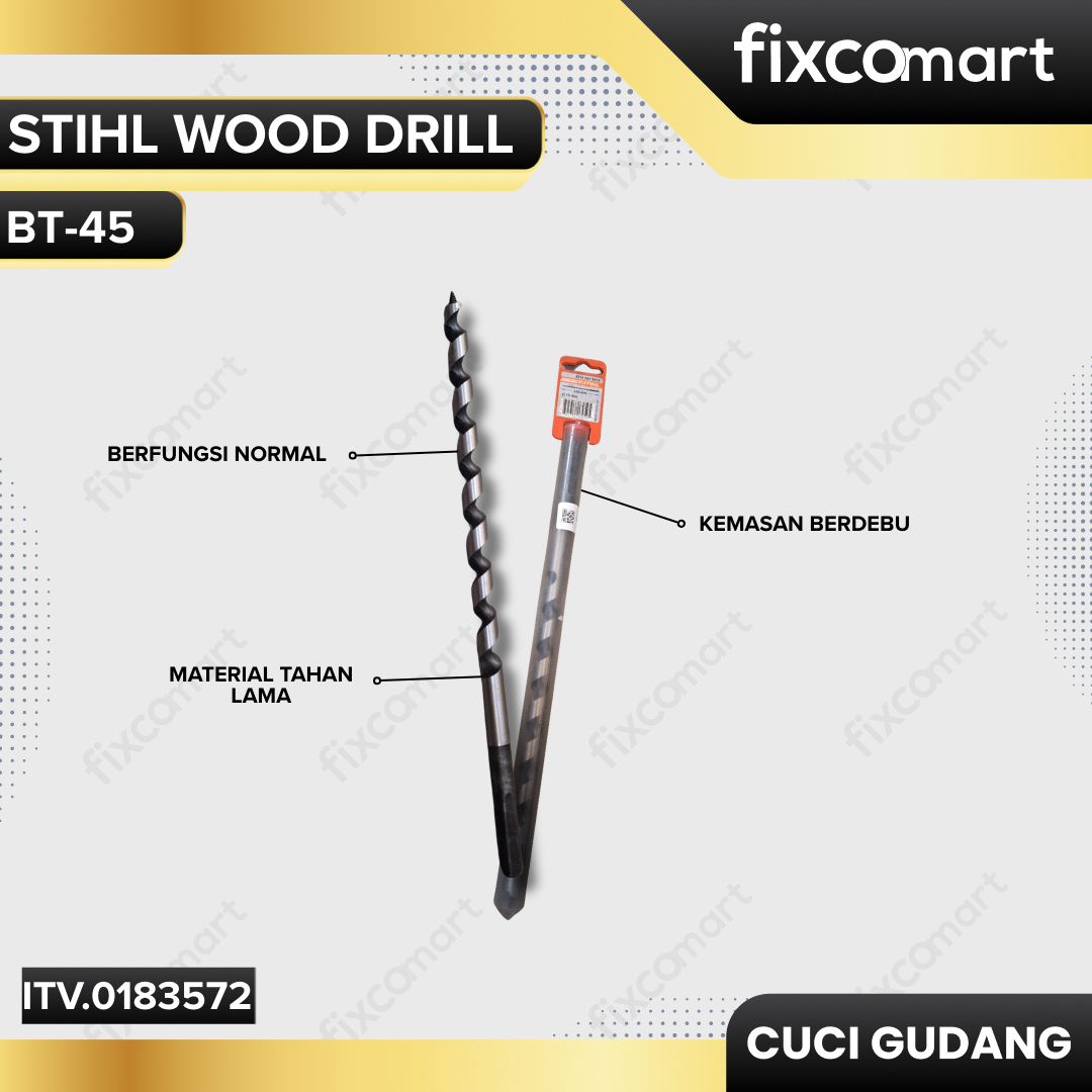 GARAGE SALE-Stihl Wood Drill (Mata Bor) BT-45 (13 x 320 mm)