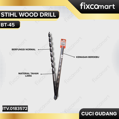 GARAGE SALE-Stihl Wood Drill (Mata Bor) BT-45 (13 x 320 mm)