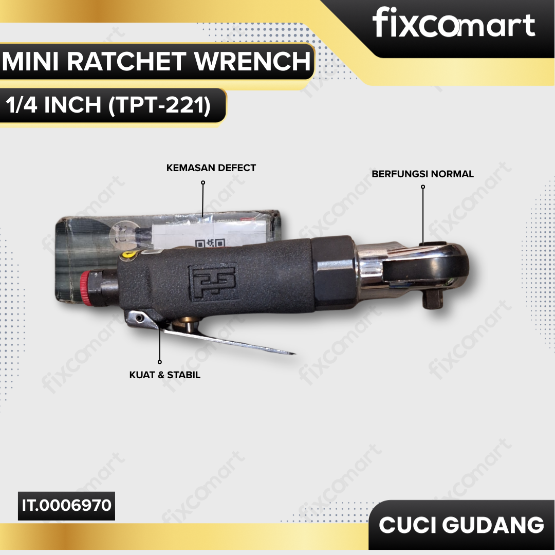 GARAGE SALE-Tranmax Mini Ratchet Wrench 1/4 inch (TPT-221)