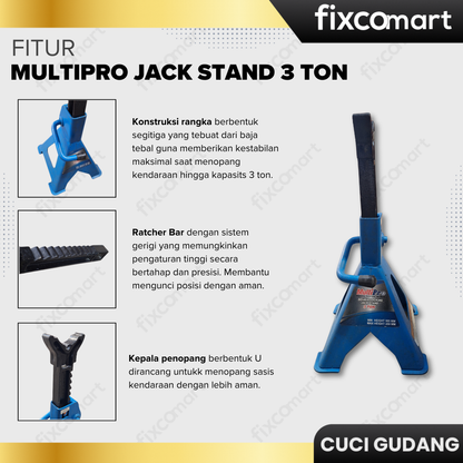 GARAGE SALE-Multipro Jack Stand 3 Ton