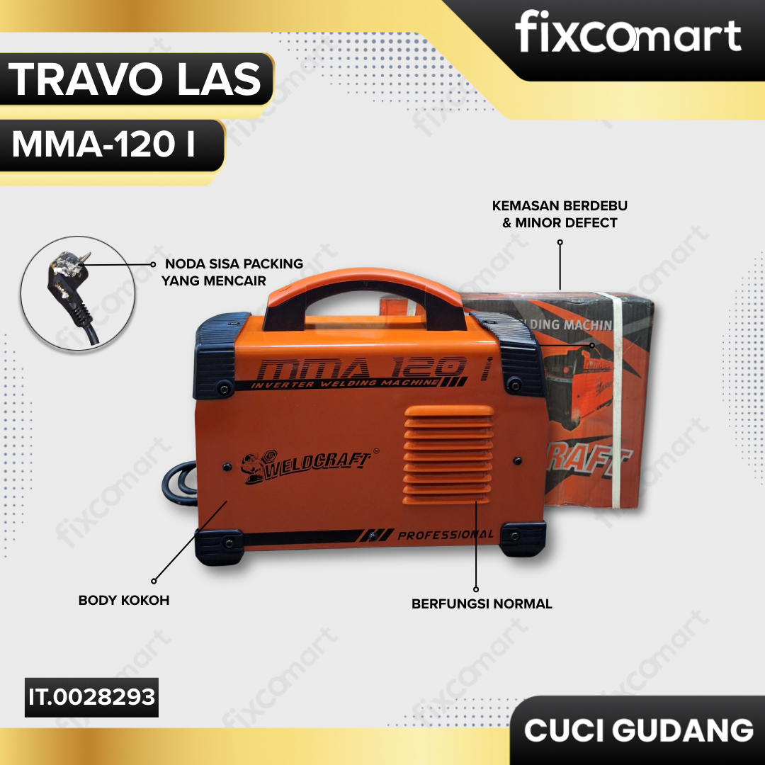 GARAGE SALE-Weldcraft Travo Las MMA-120 I