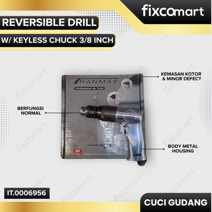 GARAGE SALE - Tranmax Reversible Drill With Keyless Chuck 3/8 inch(TPT-600R)