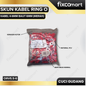 GARAGE SALE-Skun Kabel Ring O RV 5.5-6 Kabel 4-6mm Baut 6mm (Merah) (1 Pack isi 100)