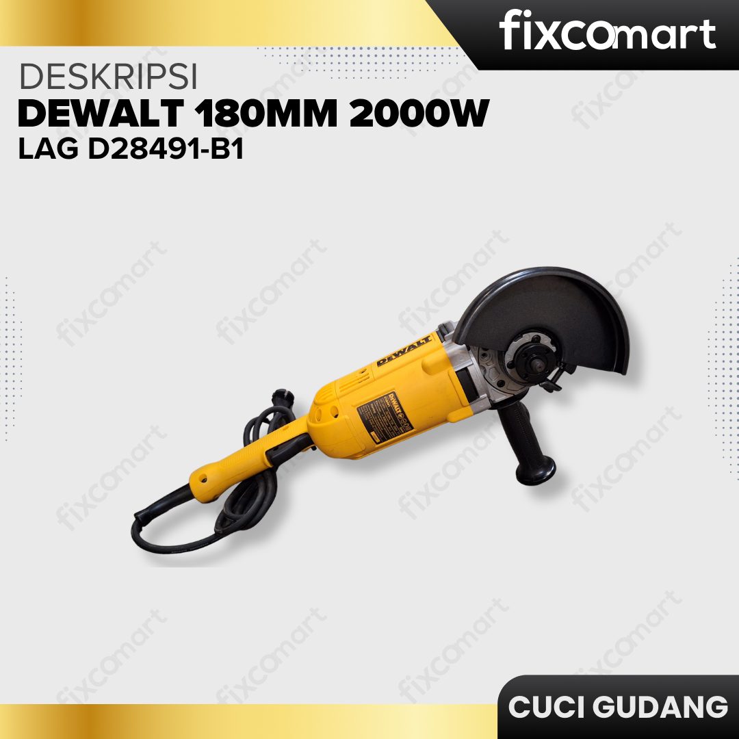 GARAGE SALE-Dewalt 180mm 2000W LAG D28491-B1