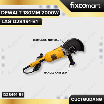 GARAGE SALE-Dewalt 180mm 2000W LAG D28491-B1