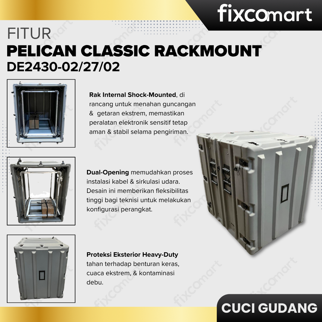 GARAGE SALE-PELICAN CLASSIC RACKMOUNT 14U 70000003 DE2430-02/27/02 (Customize)