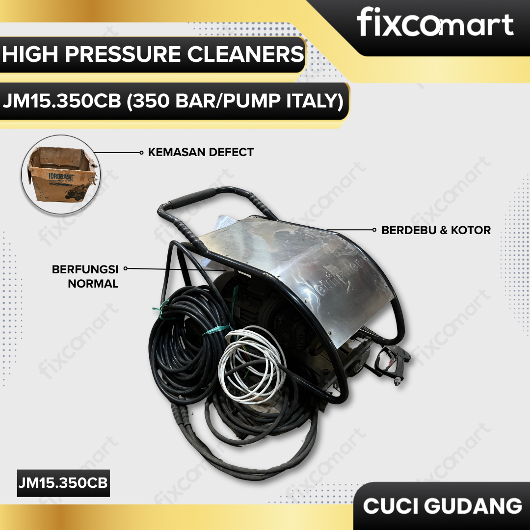 GARAGE SALE-Jetmaster High Pressure Cleaners JM15.350CB (350 bar/Pump Italy)