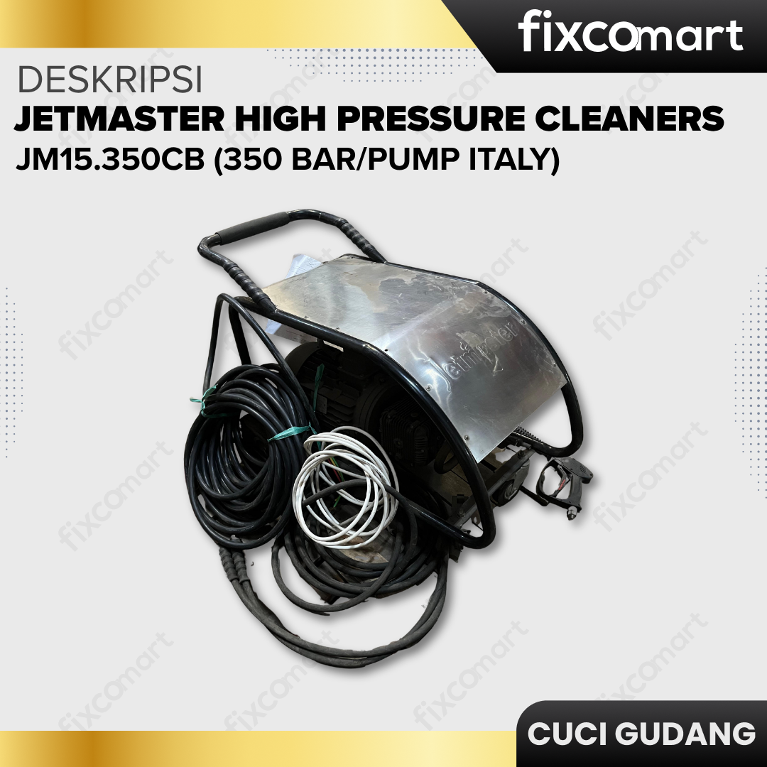 GARAGE SALE-Jetmaster High Pressure Cleaners JM15.350CB (350 bar/Pump Italy)