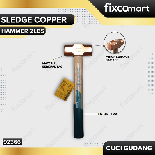 GARAGE SALE-SATA SLEDGE COPPER HAMMER 2LBS