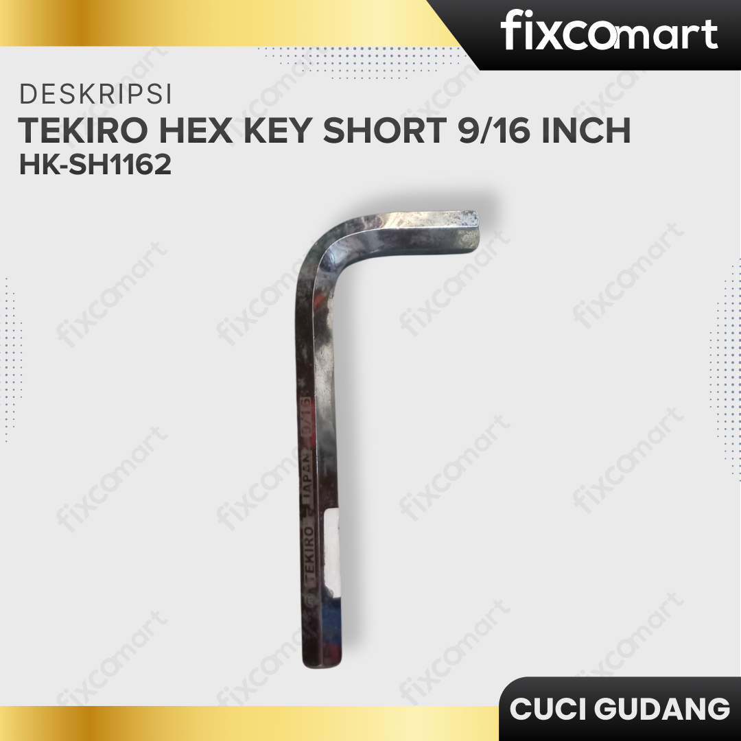 GARAGE SALE - TEKIRO Hex Key Short Kunci L Pendek (Metric)