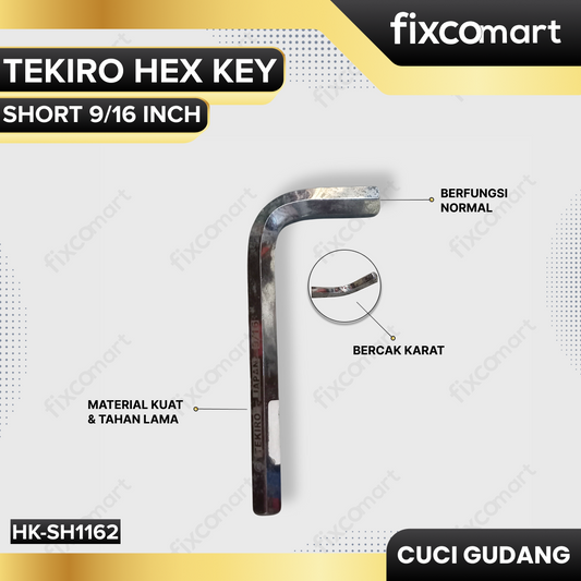 GARAGE SALE - TEKIRO Hex Key Short Kunci L Pendek (Metric)