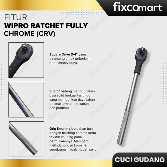 GARAGE SALE - WIPRO RATCHET FULLY CHROME (CRV)