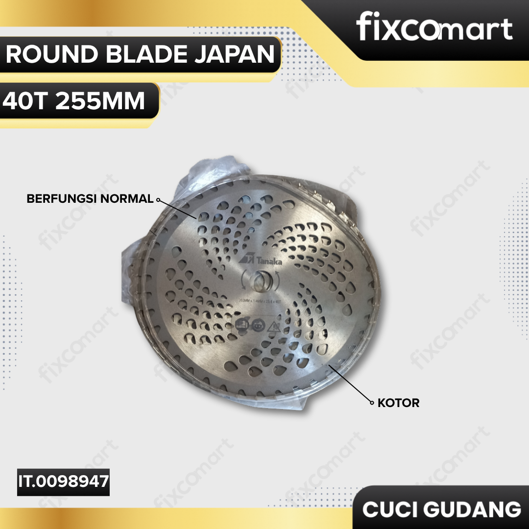 GARAGE SALE - TANAKA Round Blade Japan / Pisau Bulat 40T 255mm