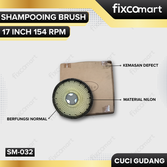 GARAGE SALE - Morklin Shampooing Brush 17 inch 154 RPM