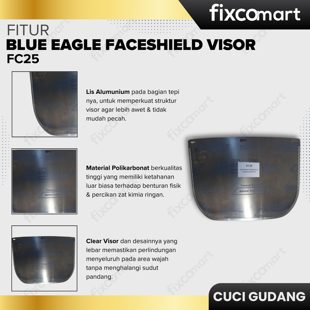 GARAGE SALE - BLUE EAGLE FACESHIELD VISOR FC25