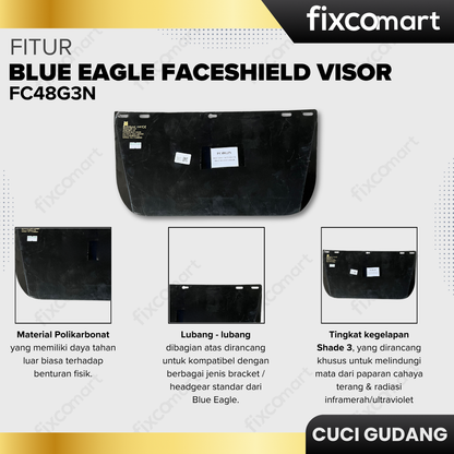 GARAGE SALE -  BLUE EAGLE FACESHIELD VISOR FC48G3N