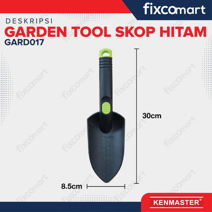 Kenmaster Garden Tool Skop Hitam GARD017 - Sekop Plastik Berkebun 30cm