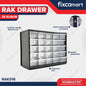Kenmaster Rak Drawer 25 Susun - Kotak Penyimpanan Partisi Baut Paku Komponen Tools