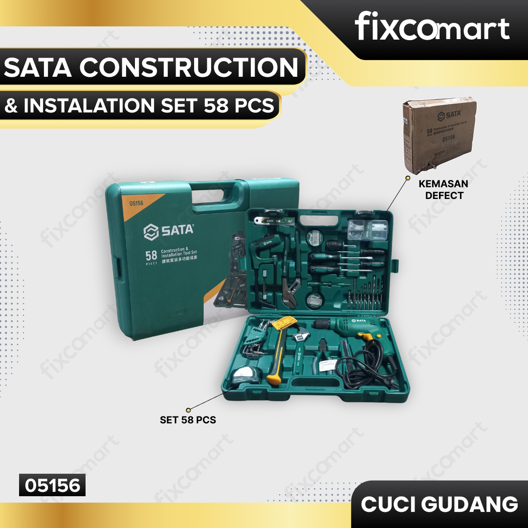 GARAGE SALE - SATA 58c. CONSTRUCTION AND INSTALLATION TOOL SET