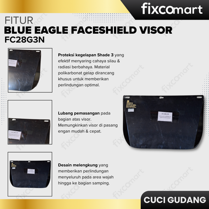 GARAGE SALE - BLUE EAGLE FACESHIELD VISOR FC28G3N
