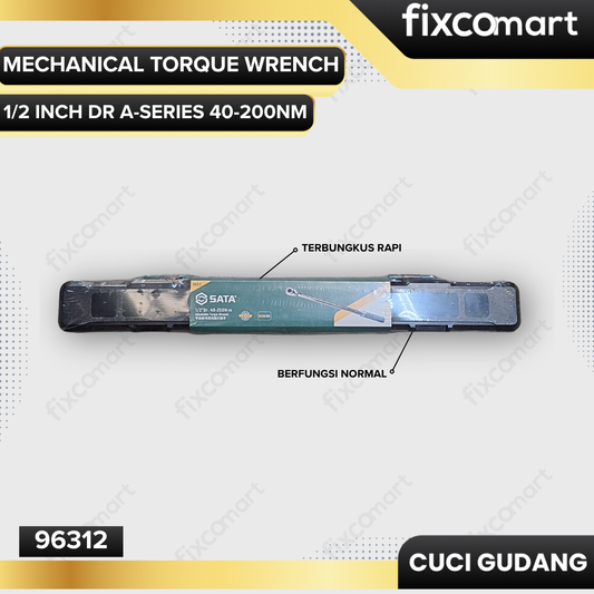 GARAGE SALE - SATA MECHANICAL TORQUE WRENCH 1/2 inch DR A-SERIES 40-200Nm
