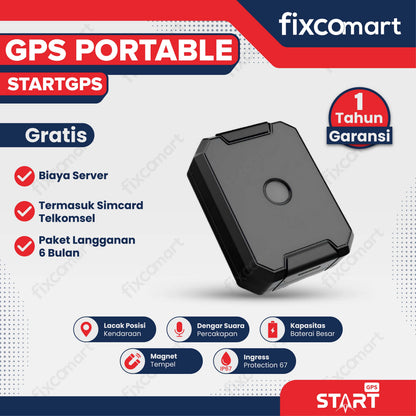 GPS TRACKER PORTABLE STARTGPS -  Alat Keamanan Kendaraan Mobil Motor Koper Tas