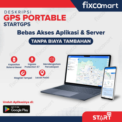 GPS TRACKER PORTABLE STARTGPS -  Alat Keamanan Kendaraan Mobil Motor Koper Tas